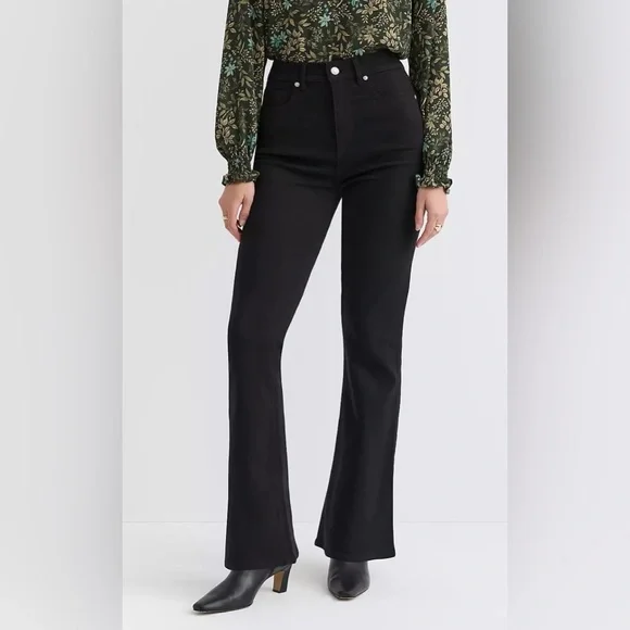 Curvy High Rise Slim Flare Jeans - Picture 1 of 6